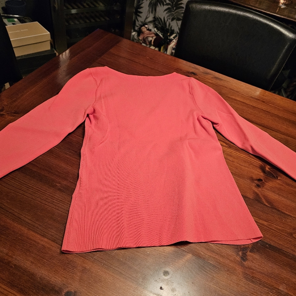 Ted Baker V-Neck‎ Coral Sweater. Size 4 - Picture 5 of 5